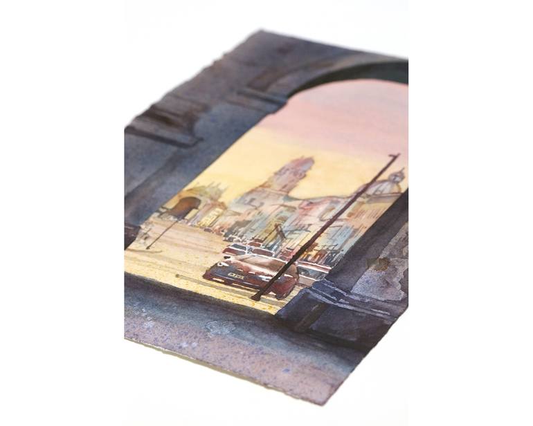 Original Documentary Travel Painting by Ryan Fox Aws Nws Twsa