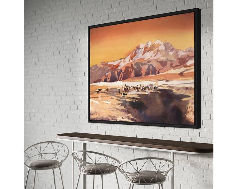 Original Contemporary Travel Painting by Ryan Fox Aws