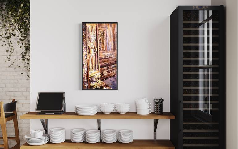 Original Documentary Architecture Painting by Ryan Fox Aws Nws