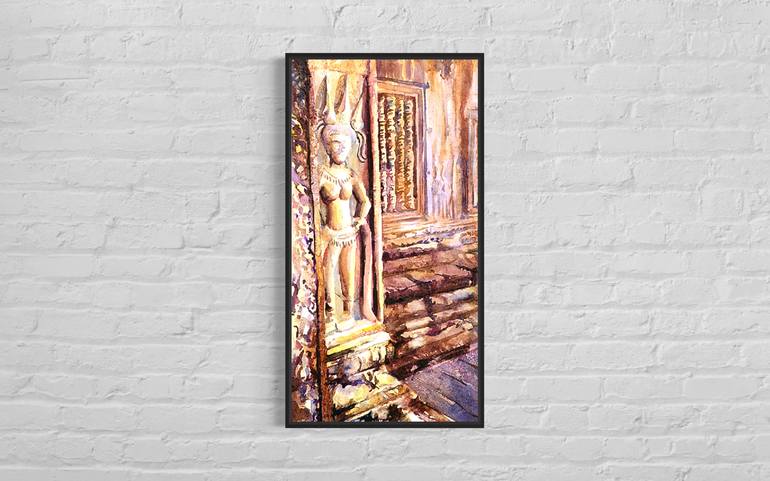 Original Documentary Architecture Painting by Ryan Fox Aws Nws