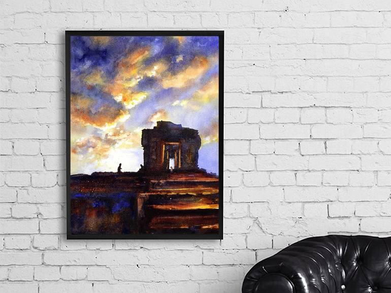 Original Documentary Travel Painting by Ryan Fox AWS