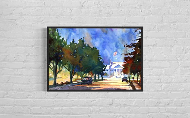 Original Expressionism Architecture Painting by Ryan Fox Aws Nws Twsa