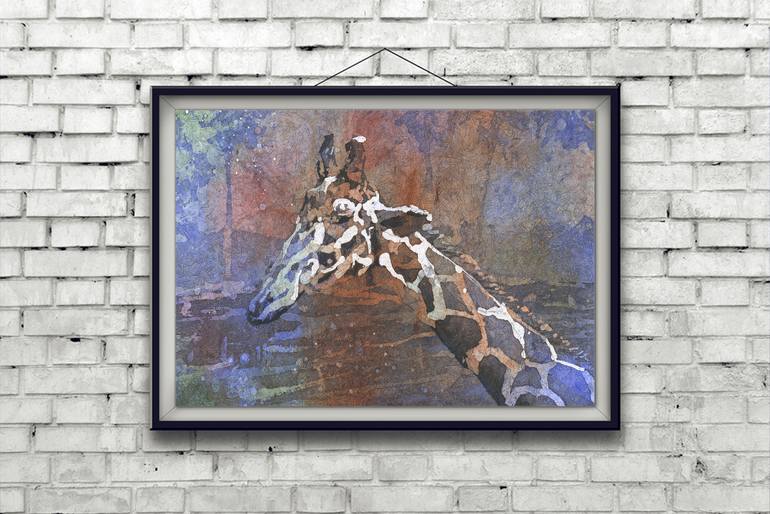 Original Impressionism Animal Painting by Ryan Fox Aws Nws