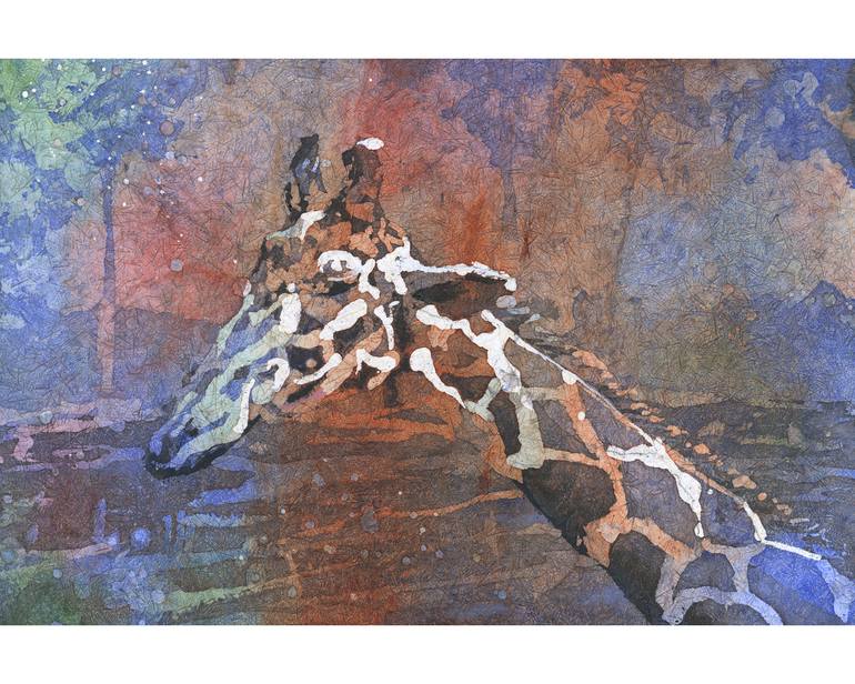 Original Impressionism Animal Painting by Ryan Fox Aws Nws