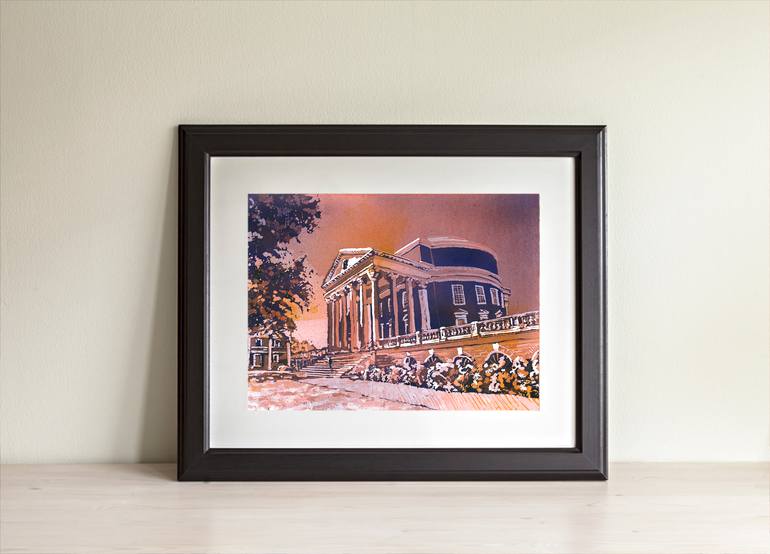 Original Illustration Architecture Painting by Ryan Fox Aws Nws