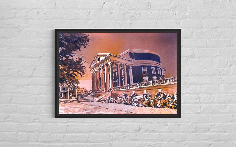 Original Illustration Architecture Painting by Ryan Fox Aws Nws