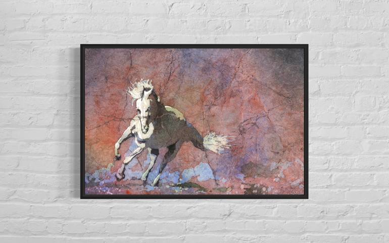 Original Impressionism Animal Painting by Ryan Fox Aws Nws