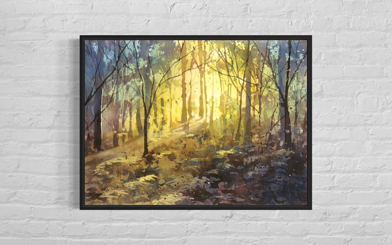 Original Expressionism Landscape Painting by Ryan Fox Aws Nws Twsa