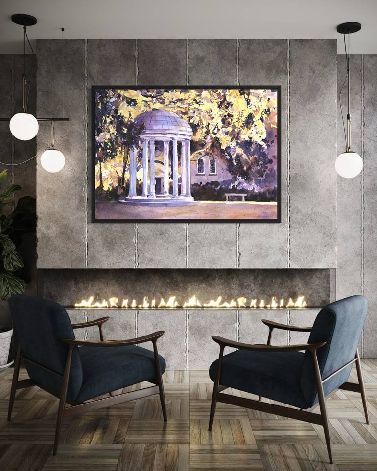 Original Impressionism Architecture Painting by Ryan Fox Aws Nws Twsa