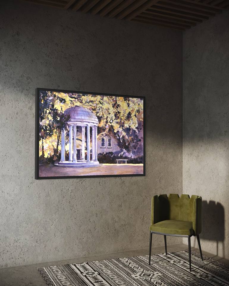 Original Impressionism Architecture Painting by Ryan Fox Aws Nws Twsa
