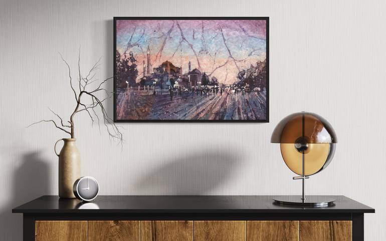 Original Illustration Architecture Painting by Ryan Fox Aws Nws Twsa