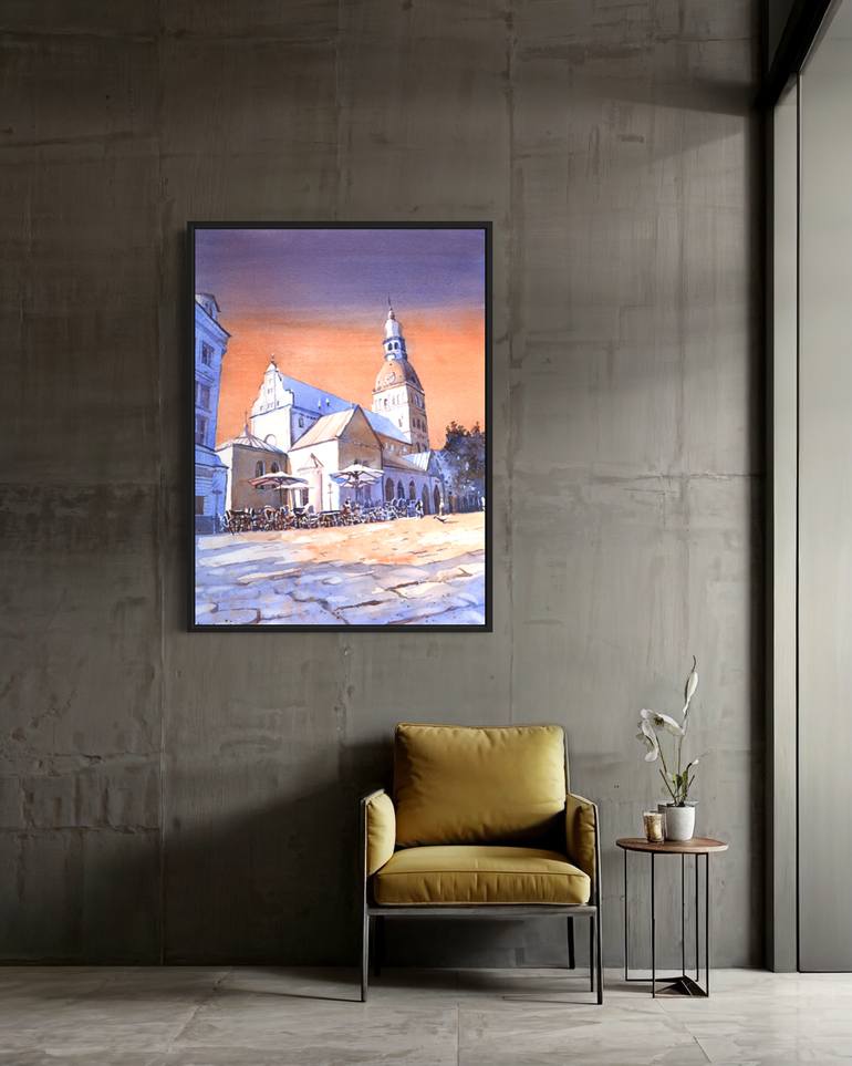 Original Impressionism Architecture Painting by Ryan Fox Aws Nws Twsa