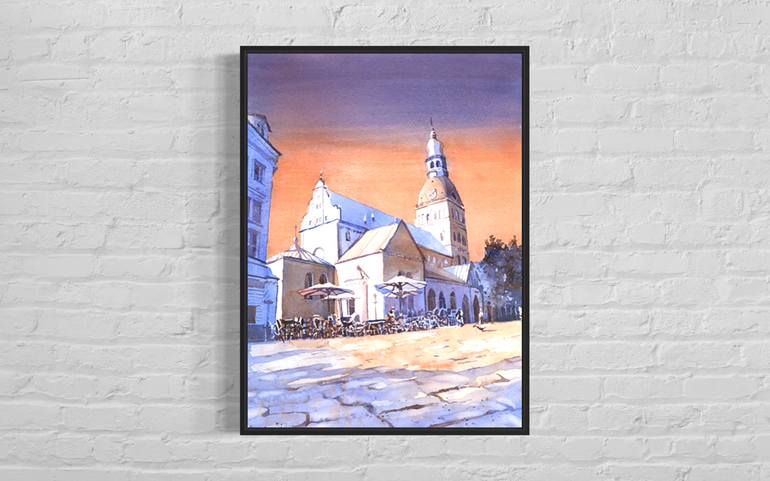 Original Impressionism Architecture Painting by Ryan Fox Aws Nws Twsa