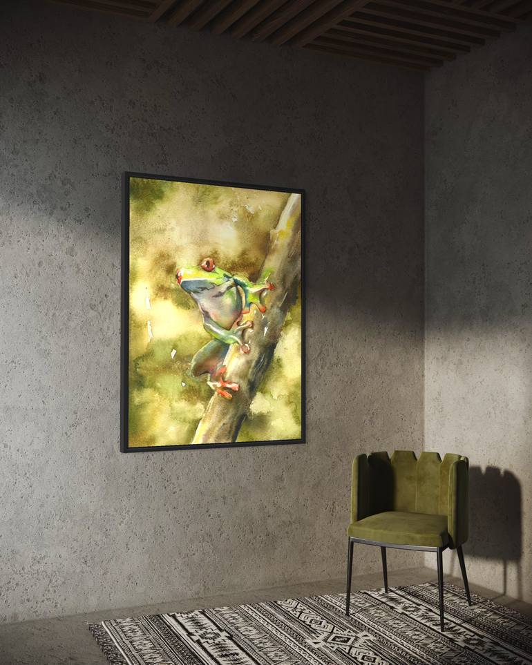 Original Impressionism Animal Painting by Ryan Fox Aws Nws Twsa
