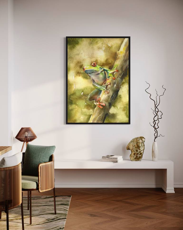 Original Impressionism Animal Painting by Ryan Fox Aws Nws Twsa