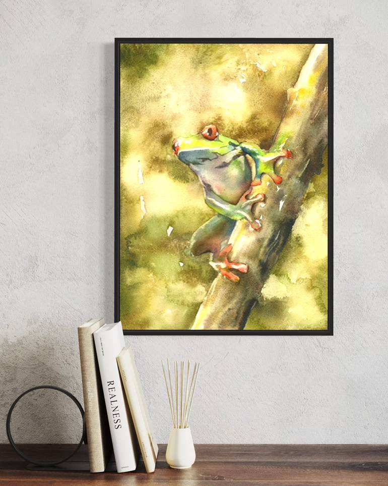 Original Impressionism Animal Painting by Ryan Fox Aws Nws Twsa