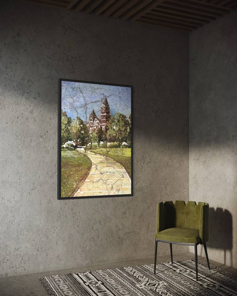Original Impressionism Landscape Painting by Ryan Fox Aws Nws