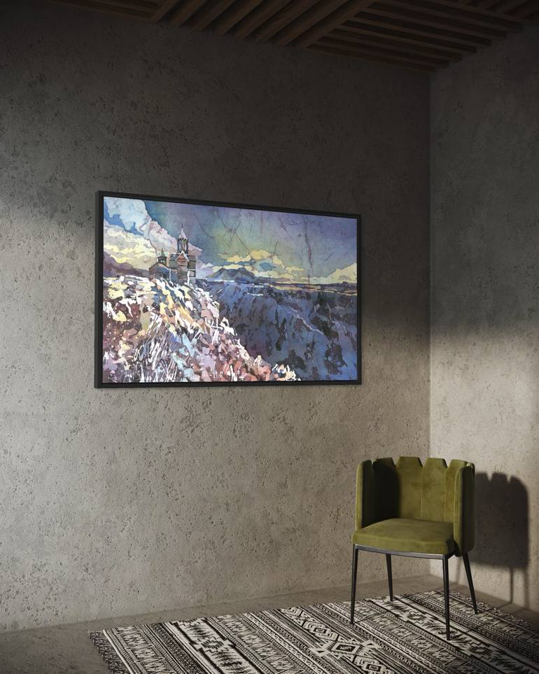 Original Impressionism Travel Painting by Ryan Fox Aws Nws