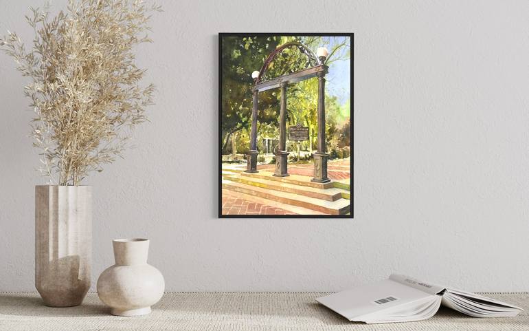 Original Impressionism Architecture Painting by Ryan Fox Aws Nws