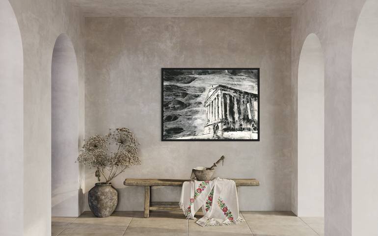 Original Impressionism Architecture Painting by Ryan Fox Aws Nws