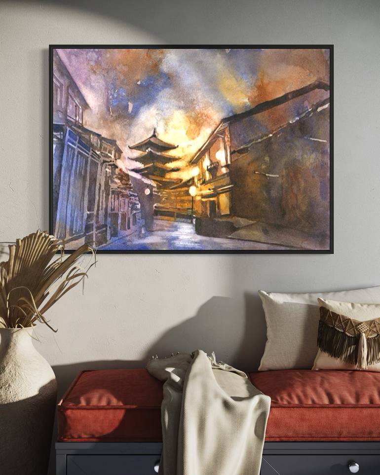 Original Impressionism Travel Painting by Ryan Fox Aws Nws