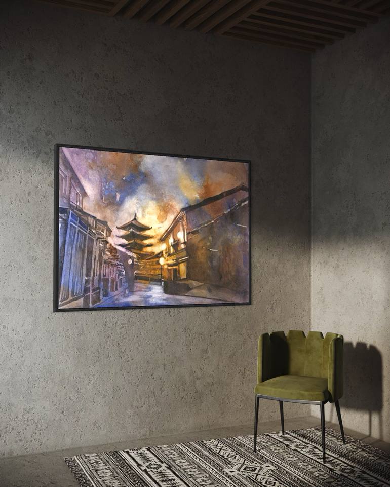 Original Impressionism Travel Painting by Ryan Fox Aws Nws