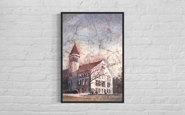 Original Impressionism Architecture Painting by Ryan Fox Aws Nws