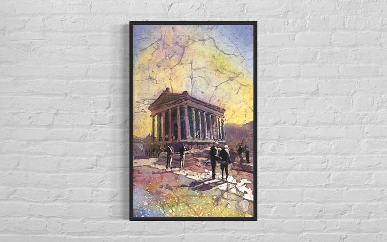 Original Impressionism Architecture Painting by Ryan Fox Aws Nws