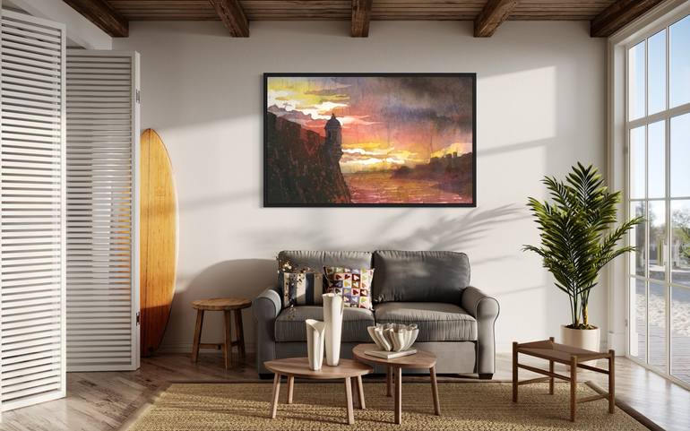 Original Impressionism Travel Painting by Ryan Fox Aws Nws