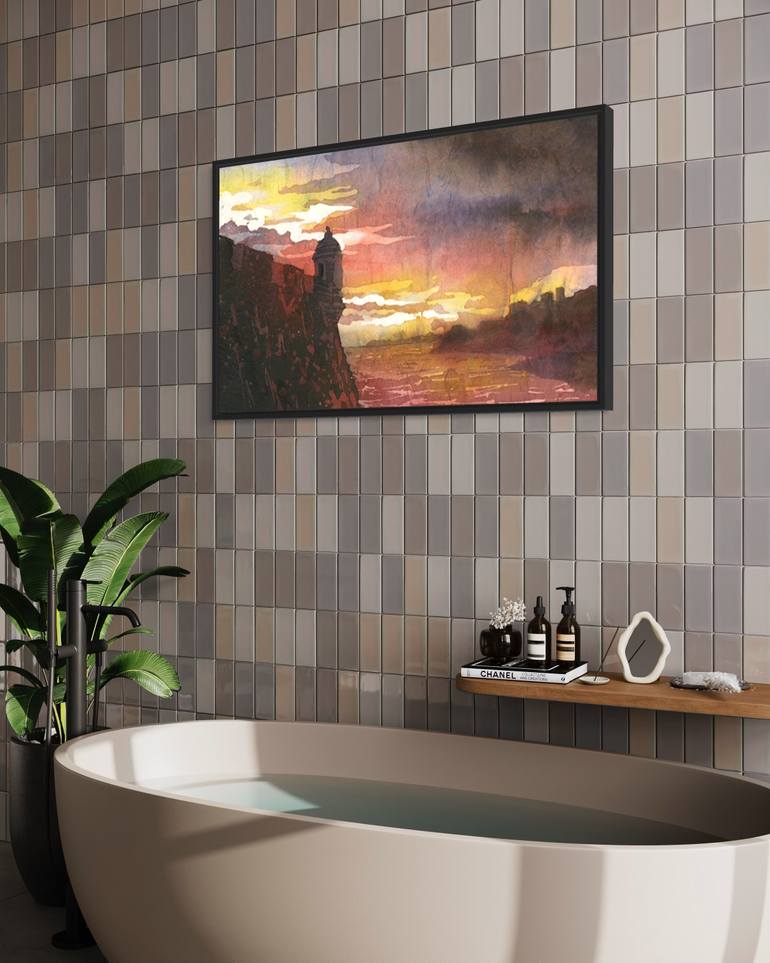 Original Impressionism Travel Painting by Ryan Fox Aws Nws