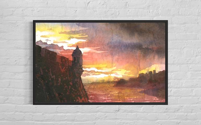 Original Impressionism Travel Painting by Ryan Fox Aws Nws