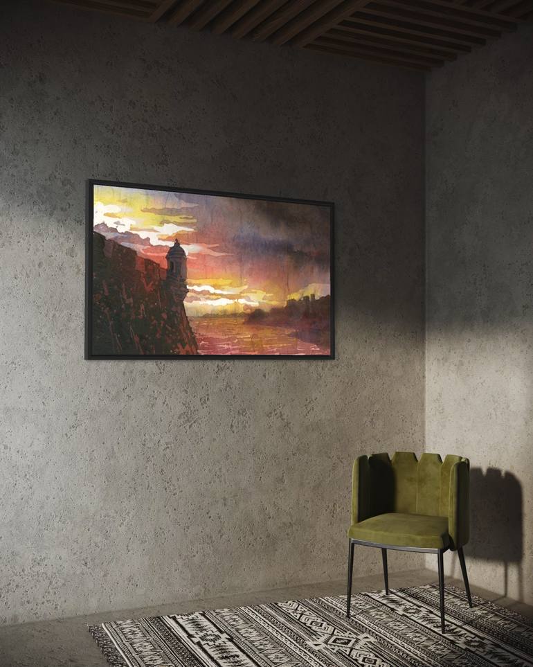 Original Impressionism Travel Painting by Ryan Fox Aws Nws