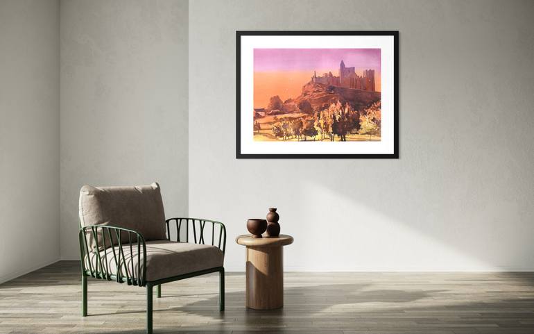 Original Documentary Architecture Painting by Ryan Fox Aws Nws Twsa