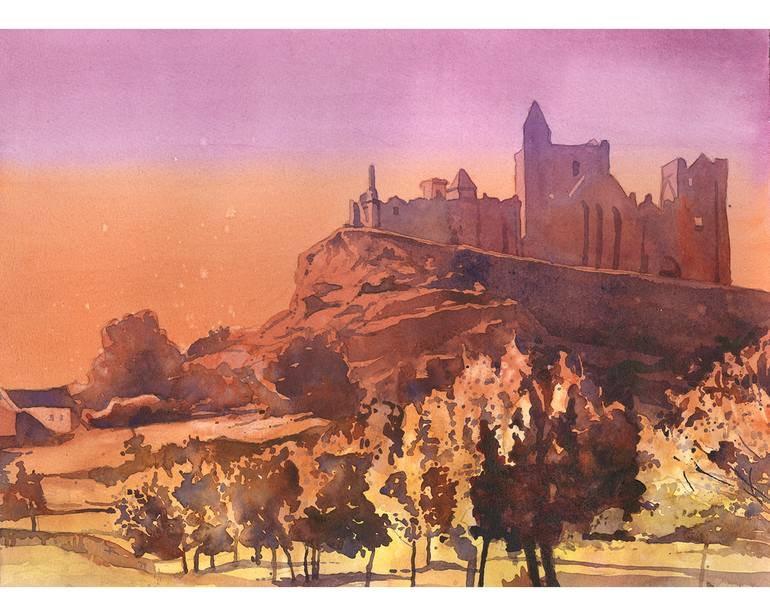 Original Documentary Architecture Painting by Ryan Fox Aws Nws Twsa
