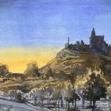 Ireland Rock of Cashel castle colorful landscape wall art by Ryan Fox AWS NWS