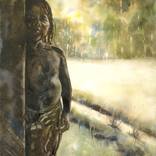 Girl in jungle Panama Central America portrait painting native by Ryan Fox AWS NWS
