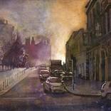 Kilkenny Castle colorful sunrise watercolor painting Ireland by Ryan Fox AWS NWS