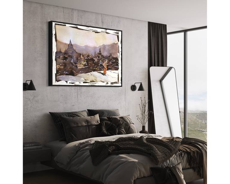 Original Documentary Architecture Painting by Ryan Fox Aws Nws Twsa