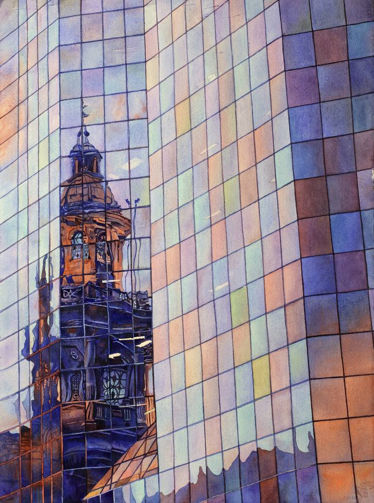 Print of Art Deco Architecture Paintings by Ryan Fox Aws