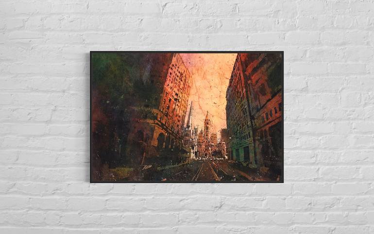 Original Architecture Painting by Ryan Fox AWS