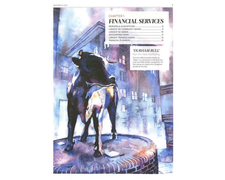 Original Documentary Travel Painting by Ryan Fox Aws Nws