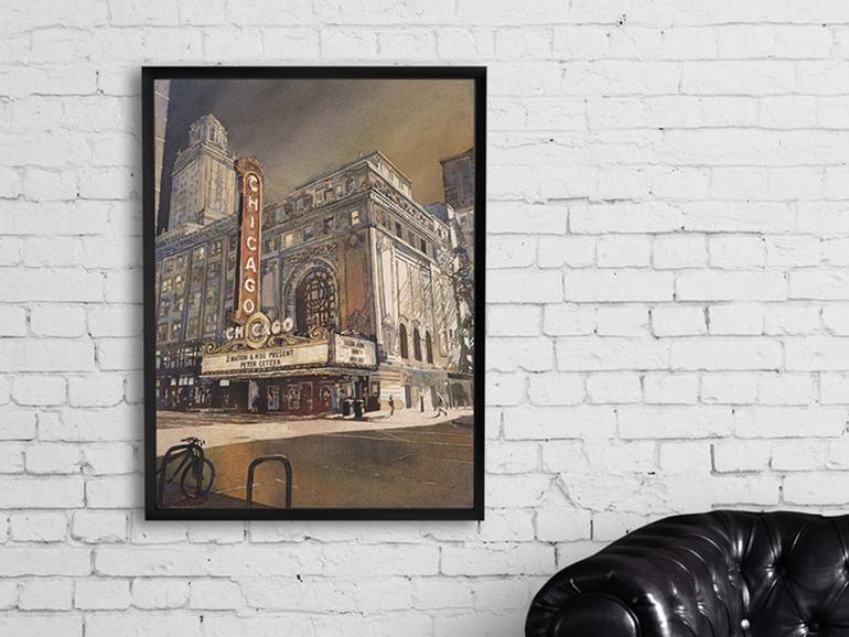 Original Architecture Painting by Ryan Fox AWS