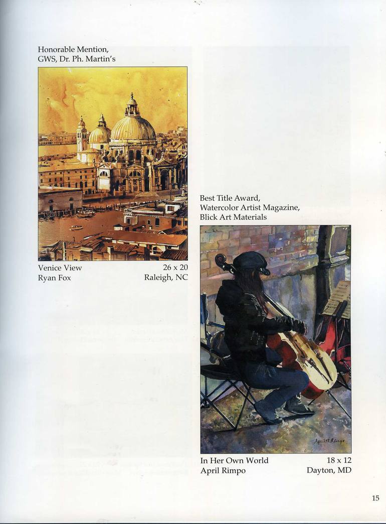 Original Documentary Travel Painting by Ryan Fox Aws Nws Twsa