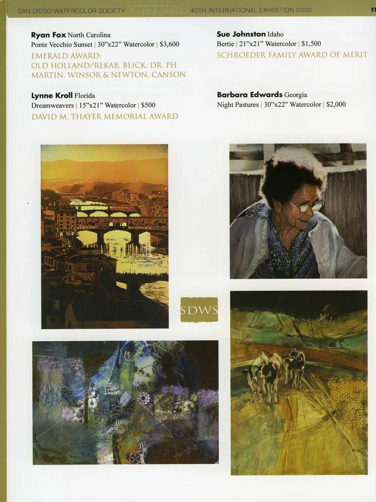 Original Documentary Travel Painting by Ryan Fox Aws Nws Twsa