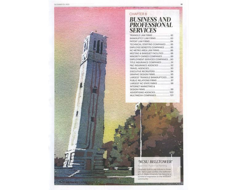 Original Documentary Architecture Painting by Ryan Fox Aws Nws