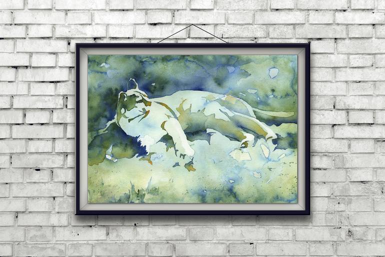Original Documentary Animal Painting by Ryan Fox Aws Nws Twsa