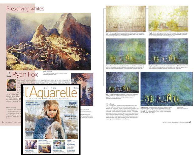 Original Documentary Architecture Painting by Ryan Fox Aws Nws