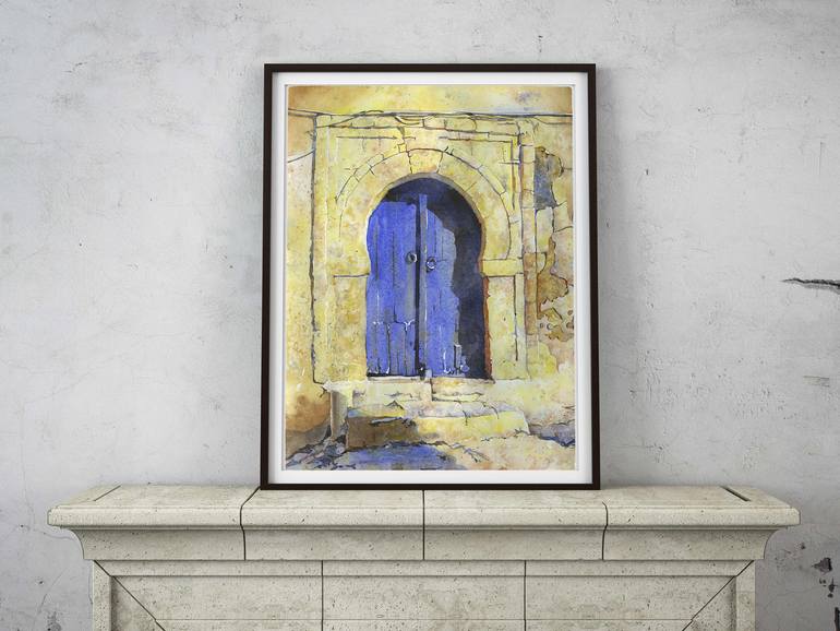 Original Documentary Travel Painting by Ryan Fox Aws Nws Twsa