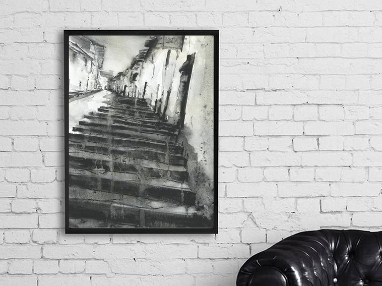 Original Fine Art Travel Painting by Ryan Fox Aws