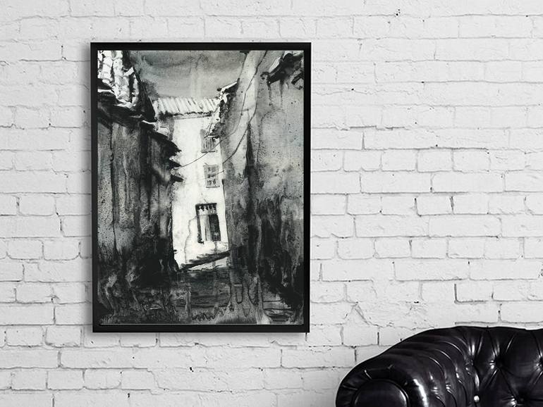 Original Documentary Travel Painting by Ryan Fox Aws Nws Twsa